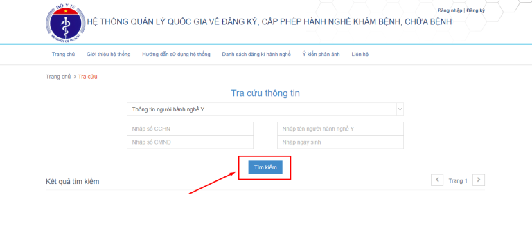 HƯỚNG DẪN TRA CỨU CHỨNG CHỈ HÀNH NGHỀ DƯỢC ONLINE NHANH CHÓNG NHẤT bam tim kiem tra cuu 768x350 1