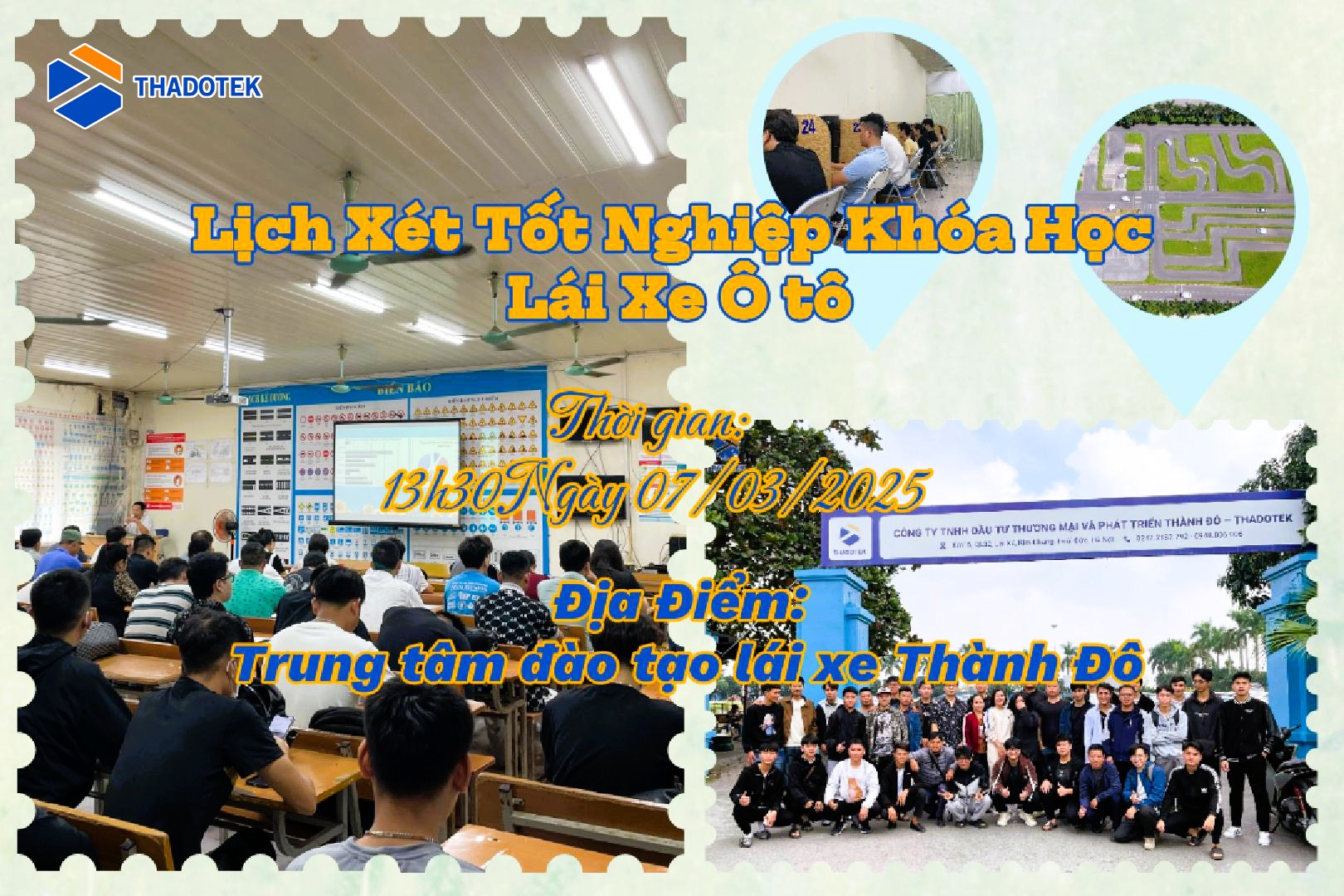 Kế Hoạch Xét Tốt nghiệp Khóa Học Lái Xe 07/03/25 Tốt nghiệp Khóa học lái xe