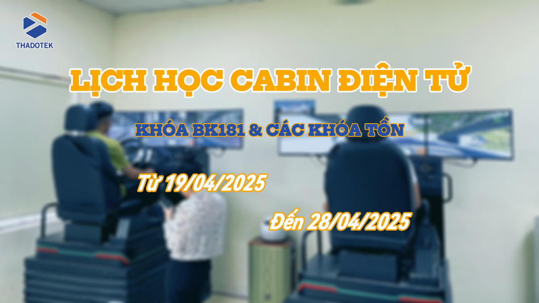 LỊCH HỌC CABIN ĐIỆN TỬ KHÓA B