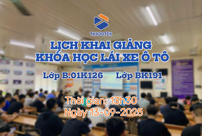KHAI GIẢNG LỚP ĐÀO TẠO LÁI XE Ô TÔ HẠNG B 13/09/2025 KHAI GIẢNG LỚP ĐÀO TẠO LÁI XE Ô TÔ