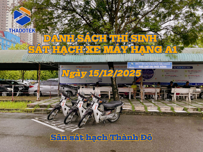 DANH SÁCH THÍ SINH DỰ SÁT HẠCH XE MÁY HẠNG A1 NGÀY 15/12/2025 Screenshot 2025 12 15 142846
